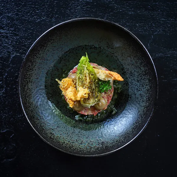 Gerecht uit het vijfgangenmenu van Vanouds